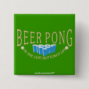 Beer Pong 2 Inch Square Button
