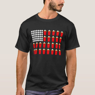 Beer Pong American Flag T-Shirt