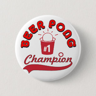 Beer Pong Award 2 Inch Round Button