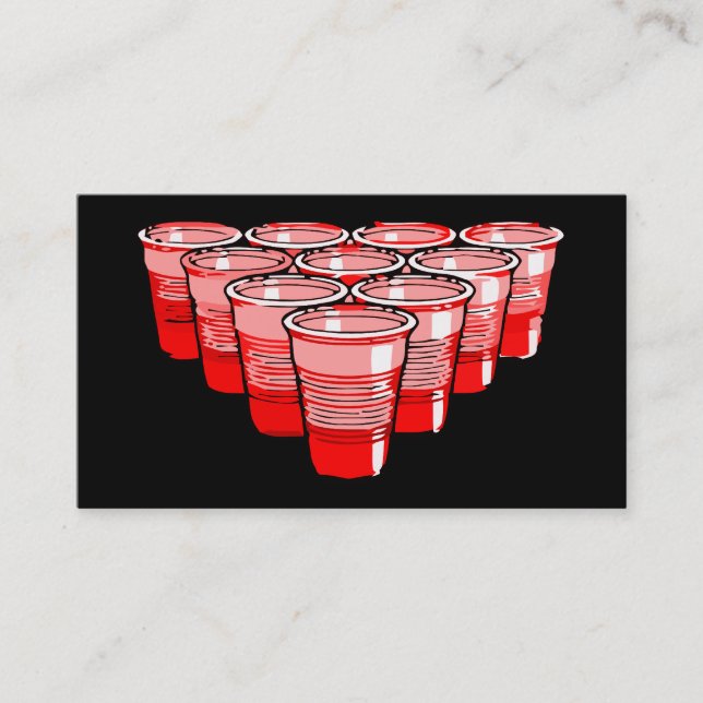 beer pong business card (Front)