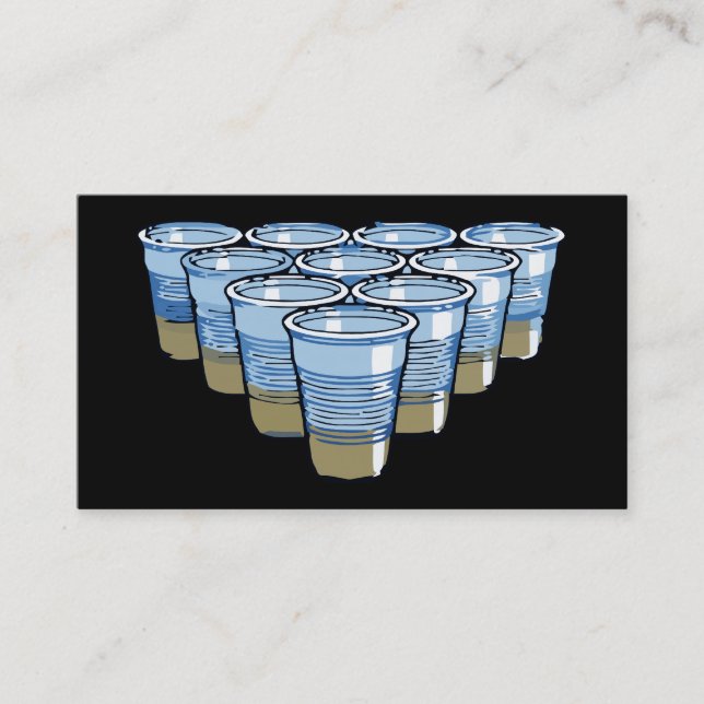 beer pong business card (Front)
