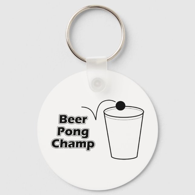 Beer Pong Champ Keychain (Front)