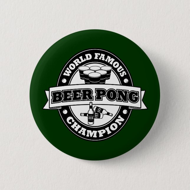 Beer Pong Champion 2 Inch Round Button (Front)