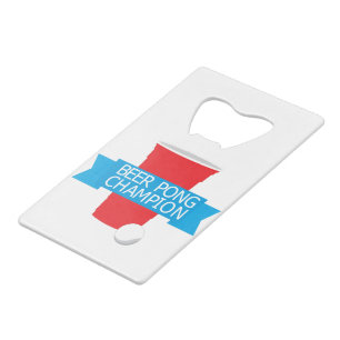 beer pong champion credit card bottle opener