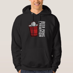 Beer Pong Champion I Beer Ping Pong Table Tennis   Hoodie