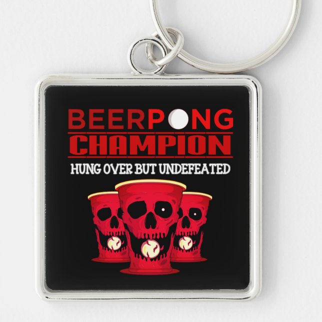 Beer Pong Champion Keychain (Front)