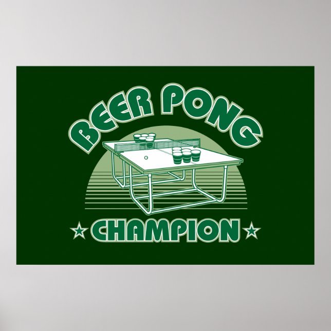 Beer Pong Champion Poster (Front)