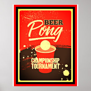 Beer Pong Championship Tournament  Poster