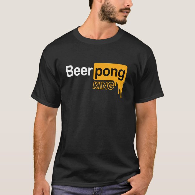 Beer Pong Drinking Game Beer Pong T-Shirt (Front)