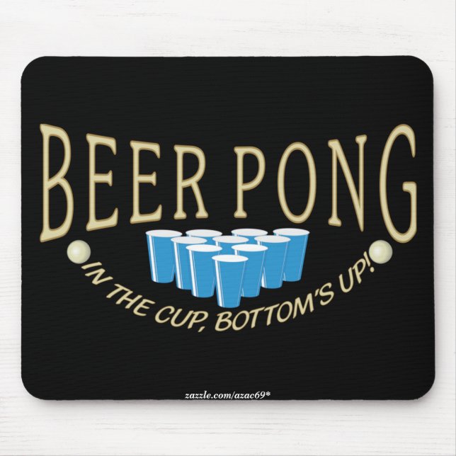 Beer Pong Mouse Pad (Front)