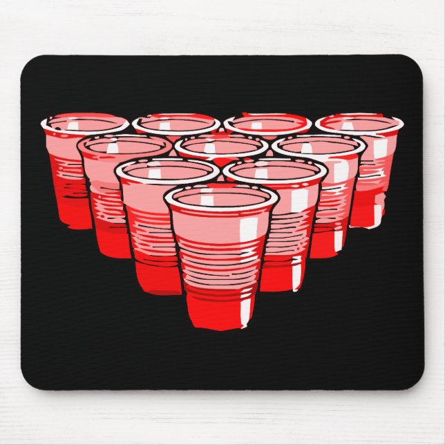 beer pong mouse pad (Front)