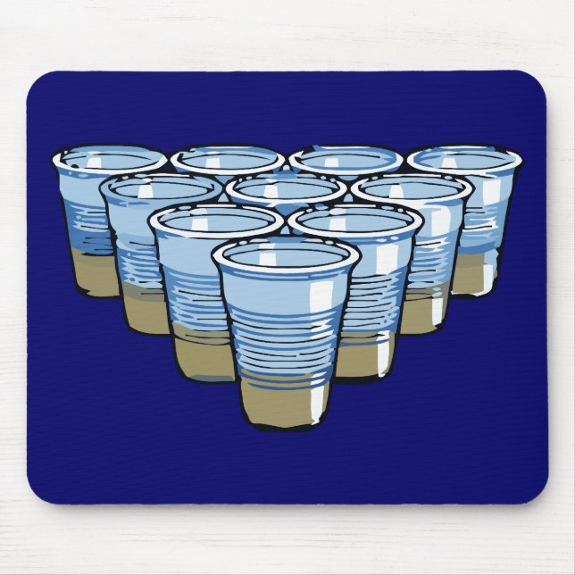 beer pong mouse pad (Front)