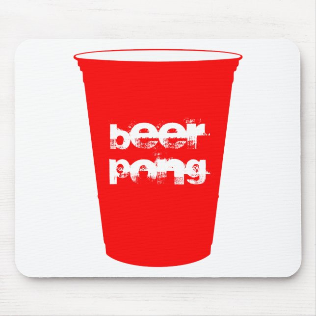 beer pong mouse pad (Front)
