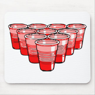beer pong mouse pad