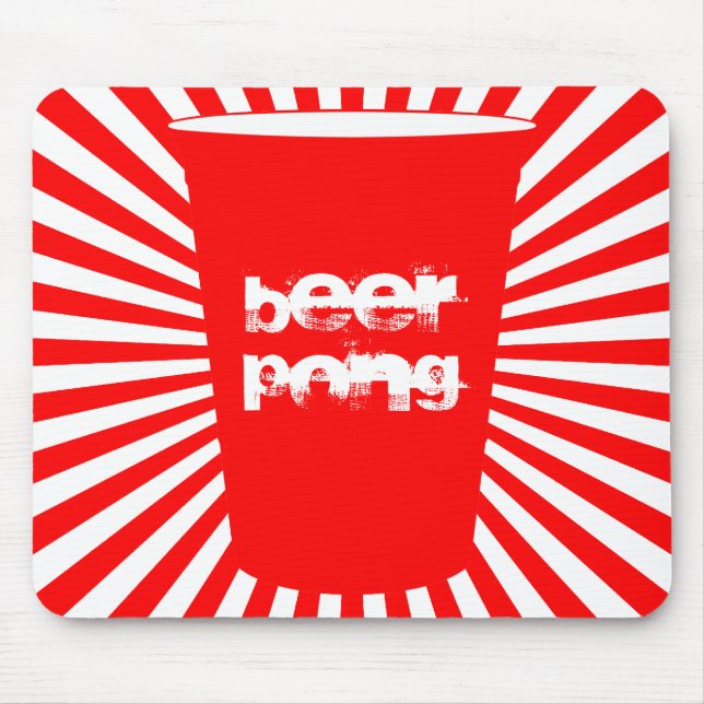 beer pong mouse pad (Front)