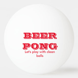 Beer Pong Play With Clean Balls