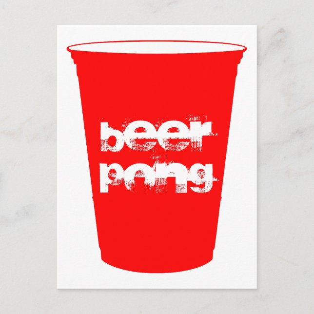 beer pong postcard (Front)