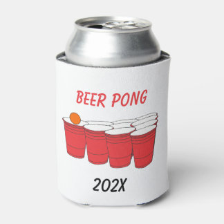 Beer Pong Red Solo Cup Olympics Can Cooler