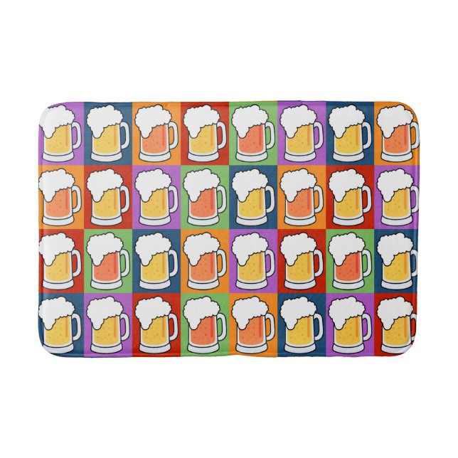 BEER Pop Art bath mats (Front)