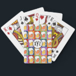 BEER Pop Art custom monogram playing cards<br><div class="desc">Change the text field to what you want. You can also change the font and its size and colour by using the "Customize it" function,  as well as add more text fields if you wish. See my store for more items with this design.</div>