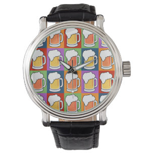 BEER Pop Art custom watches