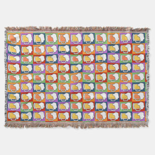 BEER Pop Art throw blanket