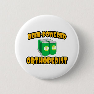 Beer-Powered Orthopedist 2 Inch Round Button