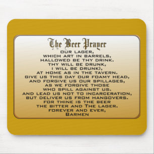 Beer Prayer Mouse Pad