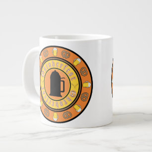 Beer, Pretzels, Stein Oktoberfest Large Coffee Mug