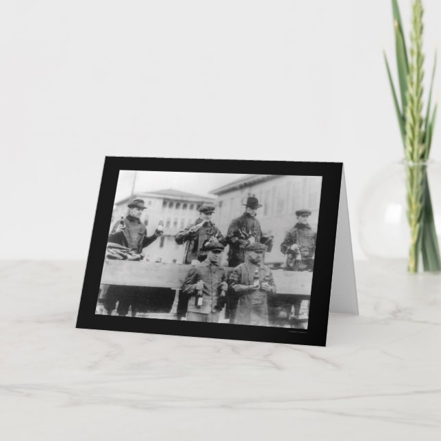 Beer Prohibition in Zion City, IL 1920 Card (Front)