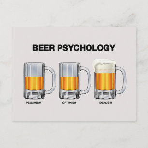 Beer Psychology Postcard