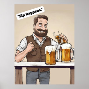  Beer Quote Poster