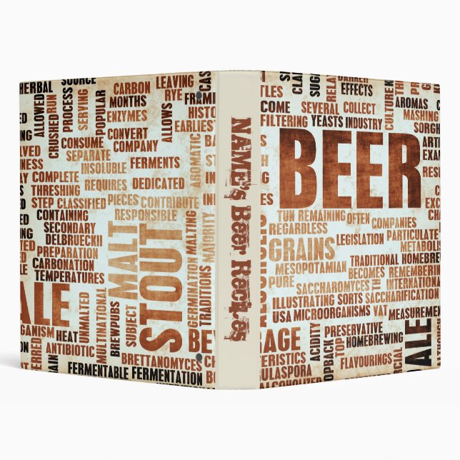 Beer Recipes Binder (Background)