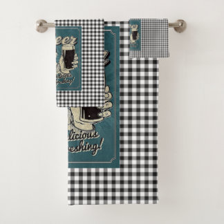 Beer Retro Bath Towel Set