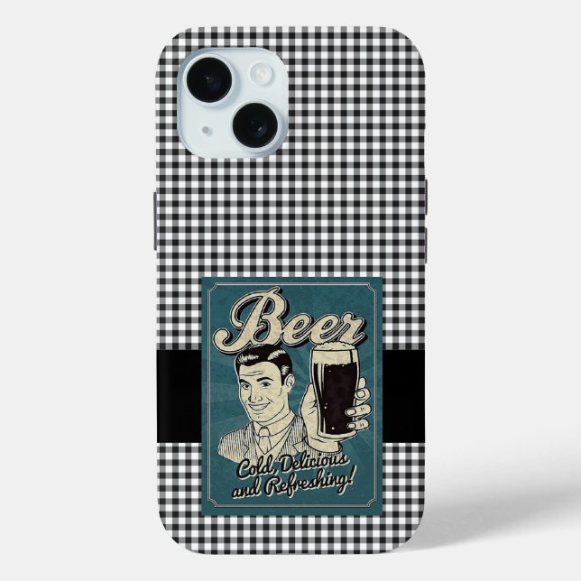 Beer Retro Case-Mate iPhone Case (Back)