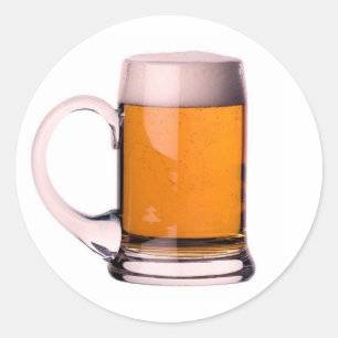 Beer Round Stickers