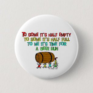 Beer Run Humour 2 Inch Round Button