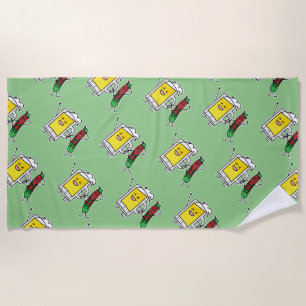 Beer sausage Octoberfest Oktoberfest lederhosen Beach Towel