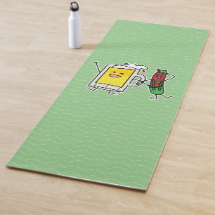Beer sausage Octoberfest Oktoberfest lederhosen Yoga Mat