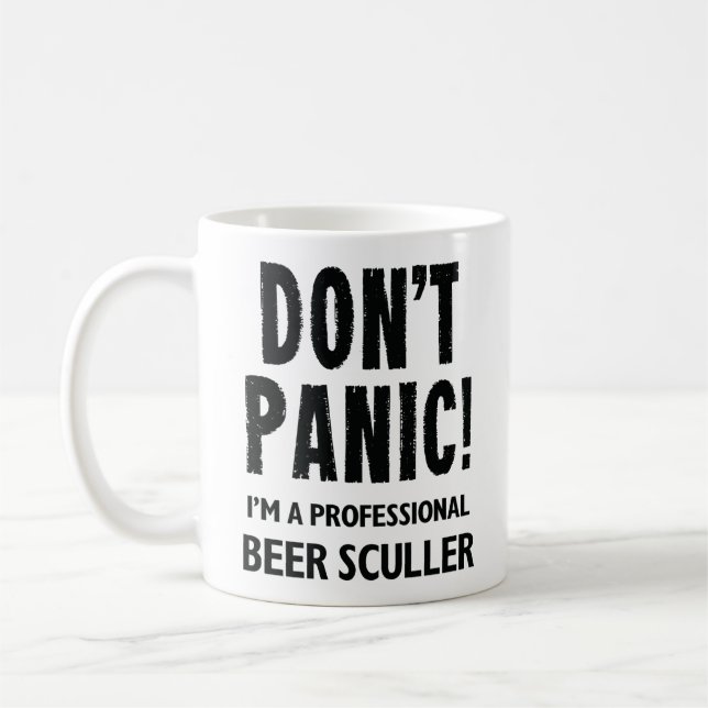 Beer Sculler Coffee Mug (Left)