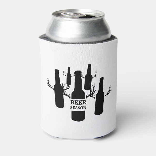 "Beer Season" Antlers Can Cooler (Can Back)