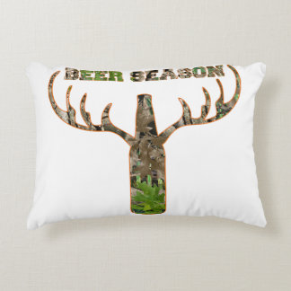 Beer Season Hunting Season Gift For Hunter Accent Pillow