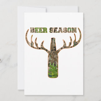 Beer Season Hunting Season Gift For Hunter Announcement