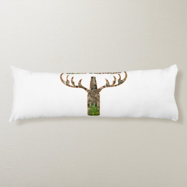 Beer Season Hunting Season Gift For Hunter Body Pillow (Front)