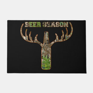 Beer Season Hunting Season Gift For Hunter Doormat