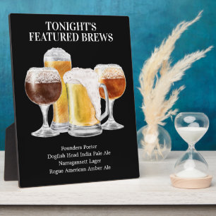 Beer Sign • PERSONALIZE this Featured Beer List Plaque