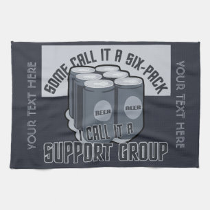 Beer Six Pack custom hand towel
