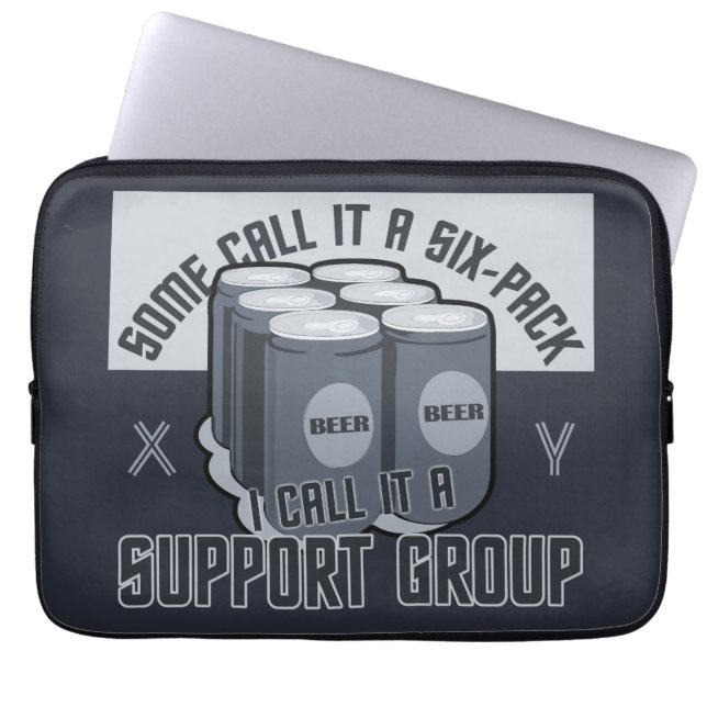 Beer Six Pack custom laptop sleeves (Front)