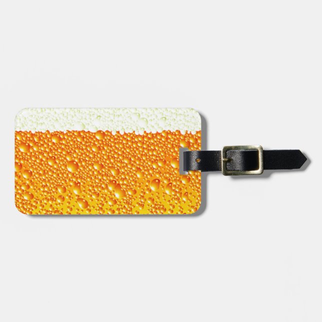 beer snob luggage tag (Front Horizontal)