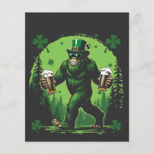 Beer St. Patrick's Day Big Food Sasquashe Funny  Flyer